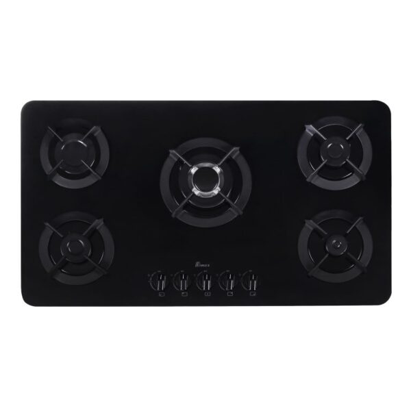 اجاق گاز بيمكث E200 شيشه اي پنج شعله