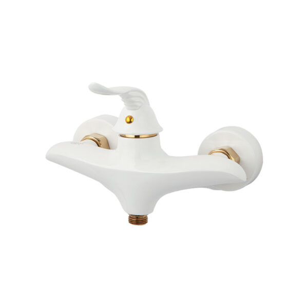 توالت راسان اهرمي پريمو سفيد طلايي