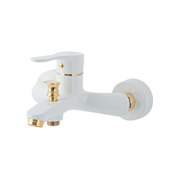 دوش راسان اهرمي صدف سفيد طلا