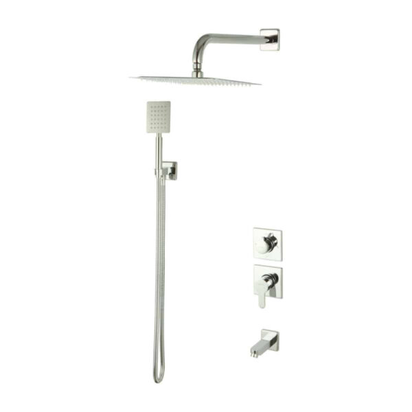 ملحقات دوش توكار فلت كروم كلاس 1 راسان