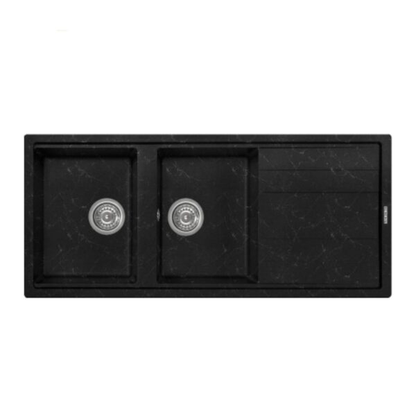 سينك جنرال 320 گرانيتي مشكي مرمر سفيد